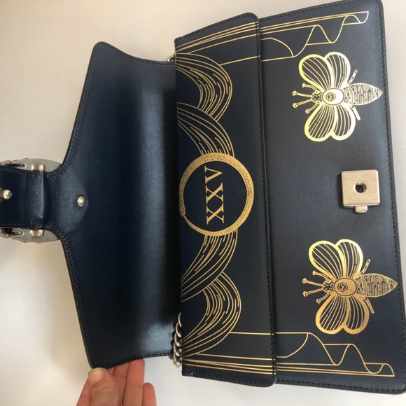 Gucci Dionysus Hand Painted Shoulder Bag in Blue - Picture 9 of 14